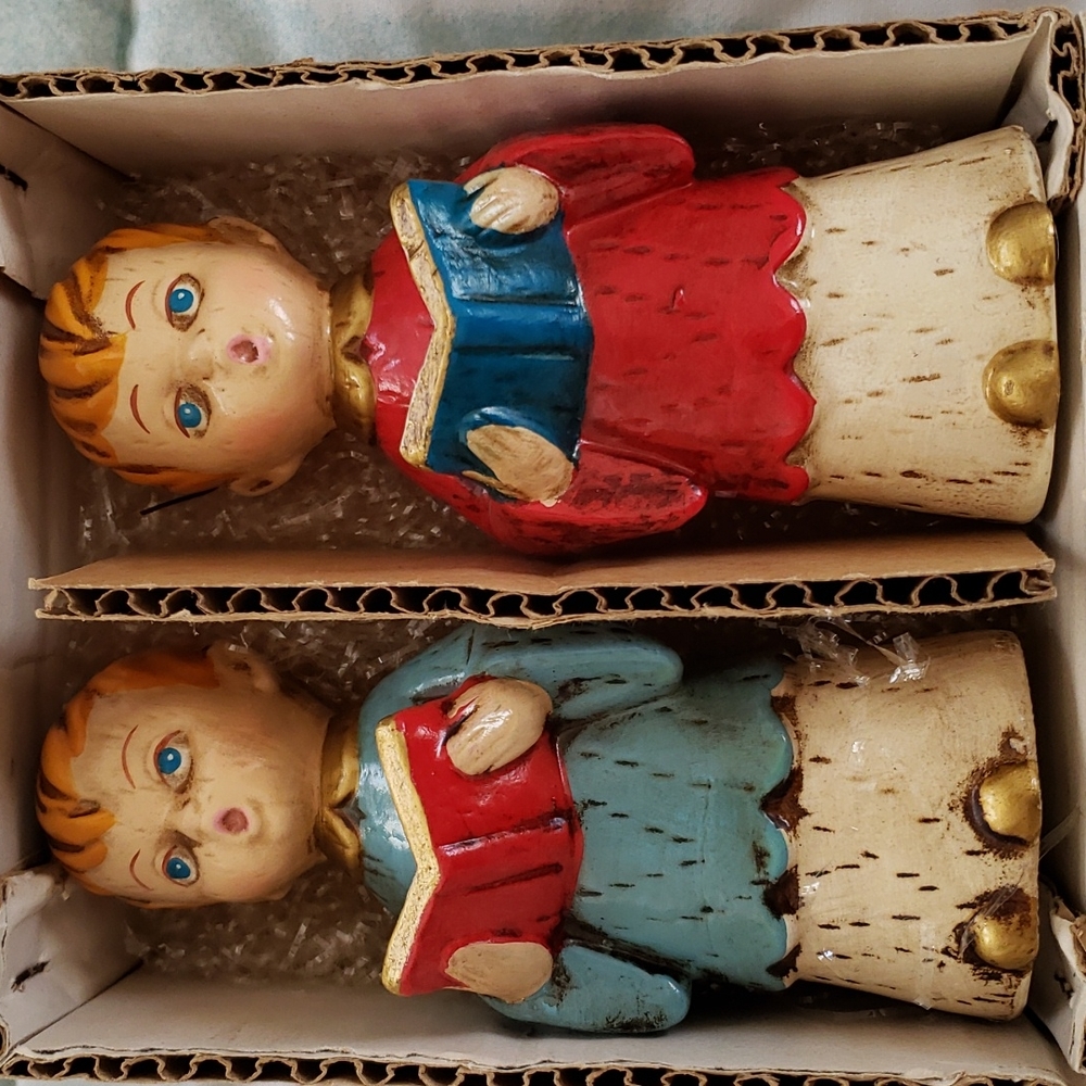 Vintage Choir Boys Christmas Holiday Decorations with Original Box - Picture 3 of 12